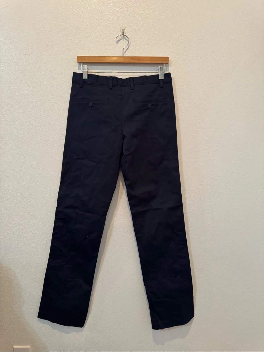 Zara Man Black Chinos with Red and White Side Stripes